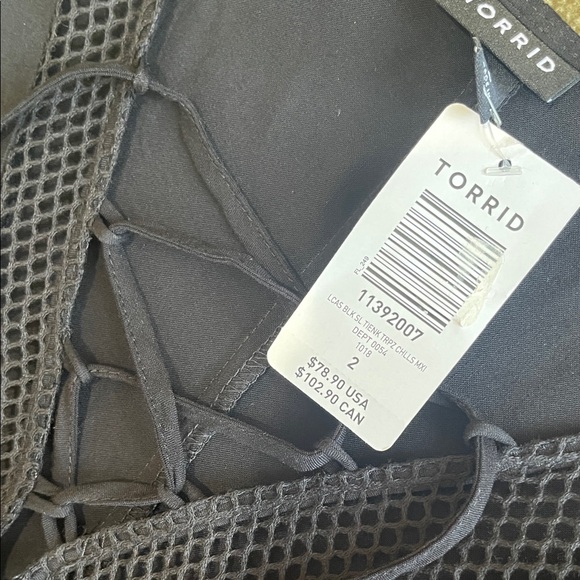 NWT LBD Black Boho Flowy Effortless Romy Modern Tank Maxi Dress Size 18-20 - Picture 8 of 10